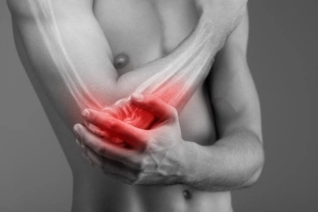 Tennis elbow is a layman’s term for pain in the outside or lateral part of the elbow(Shutterstock) Tennis elbow is a layman’s term for pain in the outside or lateral part of the elbow(Shutterstock)