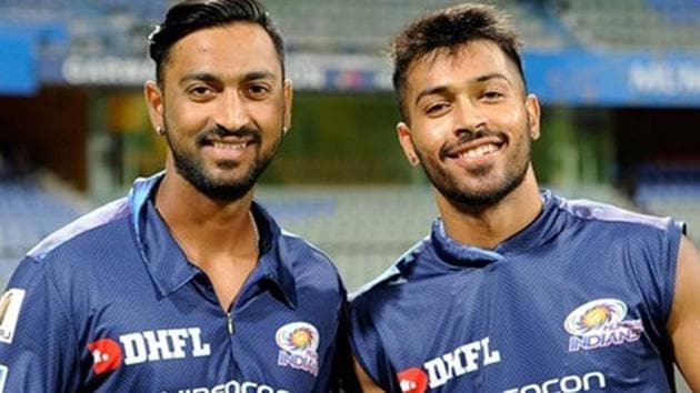 Krunal Pandya and Hardik Pandya (R) both play for Mumbai Indians in the Indian Premier League (IPL). (Twitter) Krunal Pandya and Hardik Pandya (R) both play for Mumbai Indians in the Indian Premier League (IPL). (Twitter)
