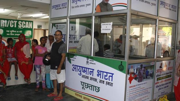 A month after the launch of Centre’s Ayushman Bharat health insurance scheme, about 6, 340 government hospitals are providing treatment as they are empanelled by default. (Yogendra Kumar/HT PHOTO) A month after the launch of Centre’s Ayushman Bharat health insurance scheme, about 6, 340 government hospitals are providing treatment as they are empanelled by default. (Yogendra Kumar/HT PHOTO)