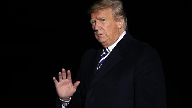 President Donald Trump waves upon arrival at the White House in Washington on November 1, 2018, from a campaign rally in Missouri. (AP Photo) President Donald Trump waves upon arrival at the White House in Washington on November 1, 2018, from a campaign rally in Missouri. (AP Photo)