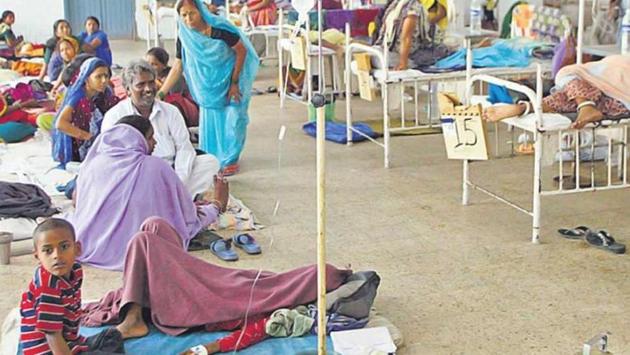 Opposition parties are poking fun at the failing health administration and Nitish government’s claims of unprecedented development in all spheres. (File Photo) Opposition parties are poking fun at the failing health administration and Nitish government’s claims of unprecedented development in all spheres. (File Photo)