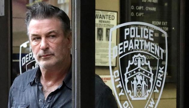 Alec Baldwin exits the 6th precinct of the New York Police Department in Manhattan, New York on November 2, 2018. (REUTERS)