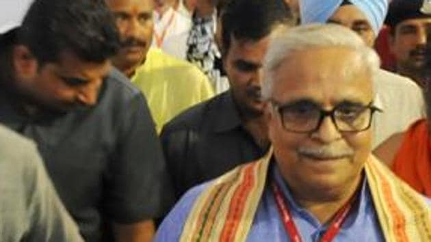 RSS general secretary Suresh Bhaiyyaji Joshi in Ninora village near Ujjain.(HT File Photo) RSS general secretary Suresh Bhaiyyaji Joshi in Ninora village near Ujjain.(HT File Photo)