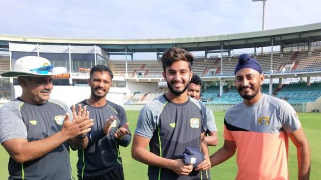 Punjab leg-spinner Mayank Markande has picked a five-for on debut for Punjab. Punjab leg-spinner Mayank Markande has picked a five-for on debut for Punjab.