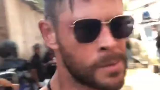 Chris Hemsworth is currently in India, filming Netflix’s Dhaka.