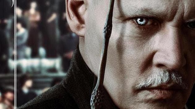 Johnny Depp as dark wizard Gellert Grindelwald in Fantastic Beasts: The Crimes of Grindelwald.