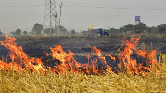 Punjab chief minister Amarinder Singh dismissed his Delhi counterpart Arvind Kejriwal’s claims that stubble burning in Punjab was responsible for high pollution levels in the national capital (File photo) (HT Photo) Punjab chief minister Amarinder Singh dismissed his Delhi counterpart Arvind Kejriwal’s claims that stubble burning in Punjab was responsible for high pollution levels in the national capital (File photo) (HT Photo)