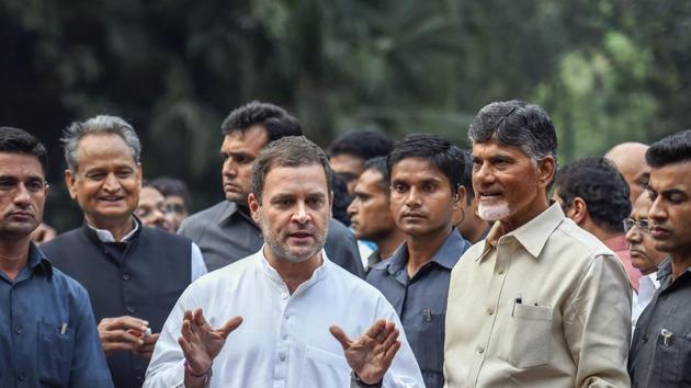 Two former ministers in Andhra Pradesh have quit the Congress to protest its tie-up with the Telugu Desam Party (File photo) (PTI) Two former ministers in Andhra Pradesh have quit the Congress to protest its tie-up with the Telugu Desam Party (File photo) (PTI)