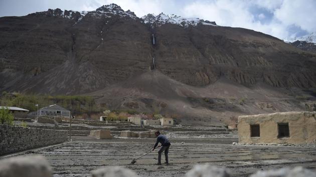 Ali conquered K2 in 2014, 2017 and 2018 -- all without additional oxygen. Chosen for their endurance and knowledge of terrain, porters trace the route, fix ropes and also carry supplies. However, once the mountaineers return home, the porters often feel forgotten. “When they arrive, they are full of goodwill, they make many promises,” Ali said. “But once they’ve achieved their goals, they forget everything.” (Aamir Qureshi / AFP) 