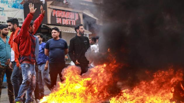 The killings of Anil Parihar and his brother, ahead of the panchayat elections starting November 17, triggered angry protests in the communally sensitive district. (PTI) The killings of Anil Parihar and his brother, ahead of the panchayat elections starting November 17, triggered angry protests in the communally sensitive district. (PTI)