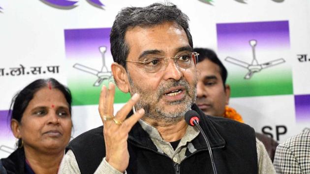 Union minister Upendra Kushwaha’s RLSP party, which is an ally of NDA at the Centre, wants a bigger share of seats for the 2019 Lok Sabha elections.(HT File Photo)