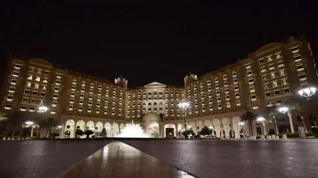 A general view of the Ritz Carlton hotel in the Saudi capital Riyadh.(AFP Photo)