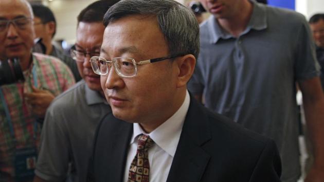 Commerce secretary Anup Wadhawan conveyed India’s concerns to China’s vice-minister for commerce Wang Shouwen (pictured) during a meeting in Shanghai on Tuesday. (AP/File Photo) Commerce secretary Anup Wadhawan conveyed India’s concerns to China’s vice-minister for commerce Wang Shouwen (pictured) during a meeting in Shanghai on Tuesday. (AP/File Photo)