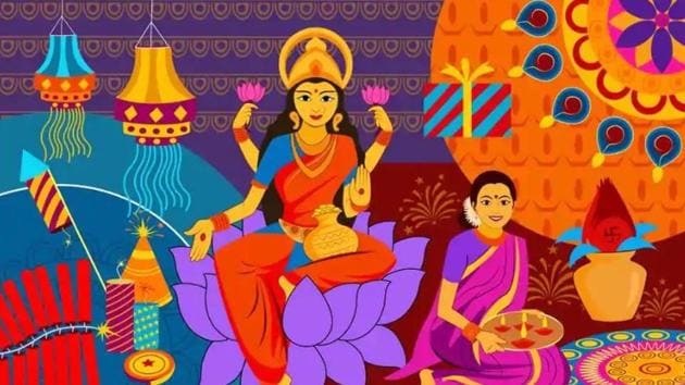 Lakshmi Puja will be celebrated by offering prayers to Goddess Lakshmi on November 7(Shutterstock)