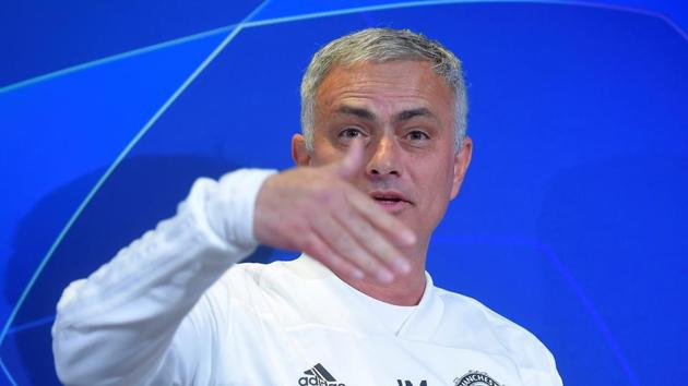Manchester United manager Jose Mourinho during the press conference in Turin. (REUTERS) Manchester United manager Jose Mourinho during the press conference in Turin. (REUTERS)