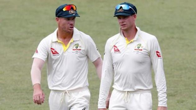 Steve Smith (R) and David Warner are currently serving a 12-month ban for their role in the ball-tampering scandal.(REUTERS)