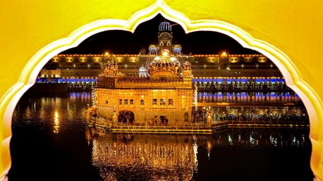A view of the illuminated Golden Temple in Amritsar. (PTI) A view of the illuminated Golden Temple in Amritsar. (PTI)