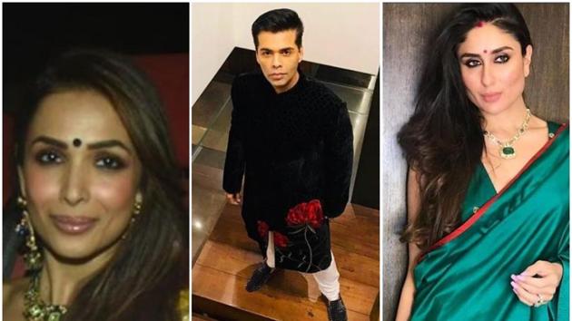 Karan Johar’s Diwali party saw some of his closest pals like Kareena Kapoor Khan among others in attendance.(Instagram)