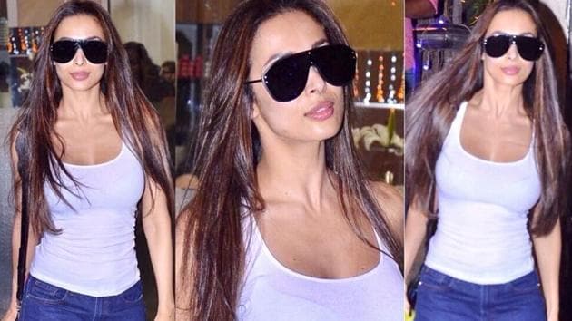 Malaika Arora is proof that jeans and a white T-shirt is never basic. (Instagram)