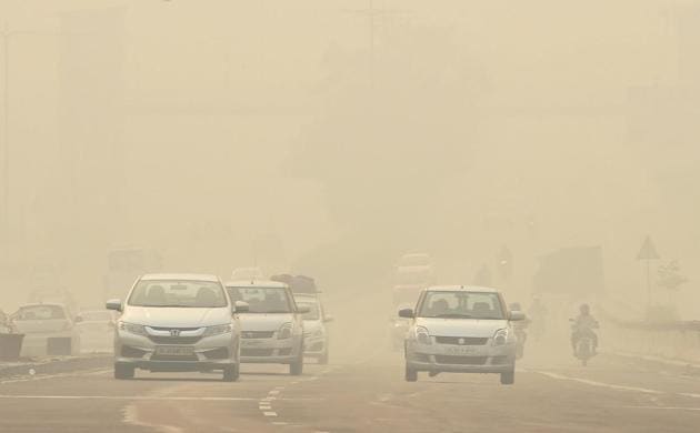 A hazy morning in Delhi (AP )