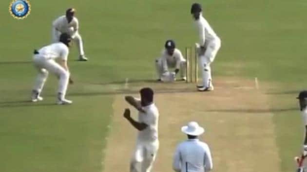 The bowler did a 360 degree turn in a recent Ranji game.(BCCI)