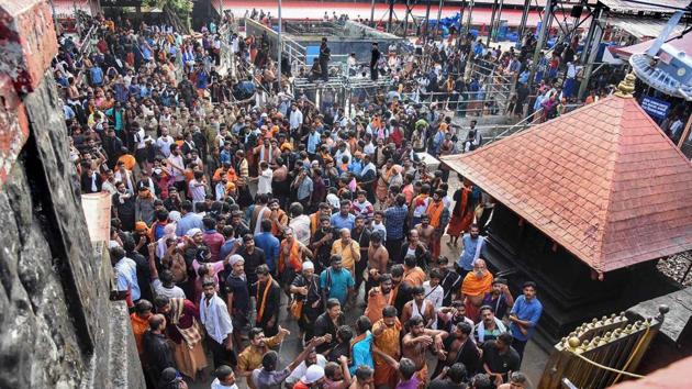 The Kerala High Court on Thursday turned down a bail plea by a man arrested last month, saying protests against the entry of women to the Sabarimala temple were unacceptable. (PTI)