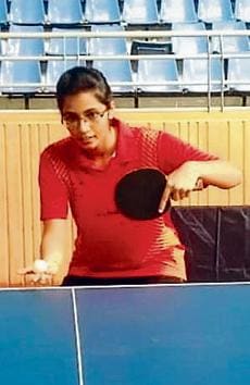 Eesha Joshi during the practice session at Balewadi sports complex(HT/PHOTO)