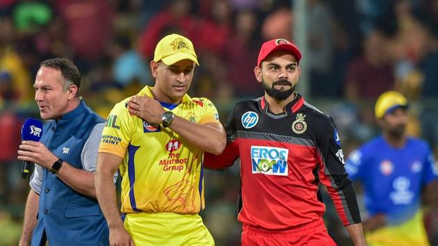 File Image: Royal Challengers Bangalore Skipper Virat Kohli with his counterpart Chennai Super Kings' MS Dhoni. (PTI) File Image: Royal Challengers Bangalore Skipper Virat Kohli with his counterpart Chennai Super Kings' MS Dhoni. (PTI)