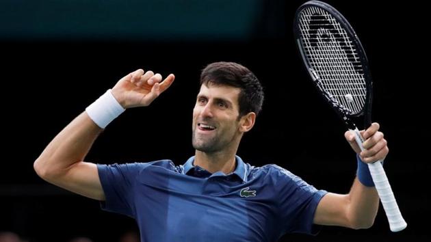 File image - Serbia's Novak Djokovic celebrates after winning his semi final match against Switzerland's Roger Federer.(REUTERS)