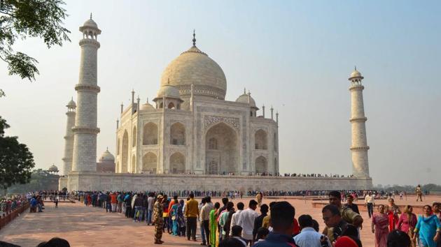 Situated about 200 km from Delhi, Agra is home to the famous Taj Mahal and a number of other Mughal-era monuments in Fathpur Sikri which are UNESCO World Heritage Sites. The city was the capital of the Mughal rulers in the 16th and 17th centuries.(PTI)