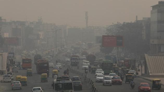 More than 450 heavy and medium goods vehicles were sent back from Delhi borders due to a three-day ban on their entry till Sunday.(REUTERS)