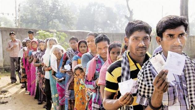 Voting for 18 assembly constituencies of Chhattisgarh, including 12 ‘red zone’ seats, in the first phase will take place in on Monday. (PTI) Voting for 18 assembly constituencies of Chhattisgarh, including 12 ‘red zone’ seats, in the first phase will take place in on Monday. (PTI)