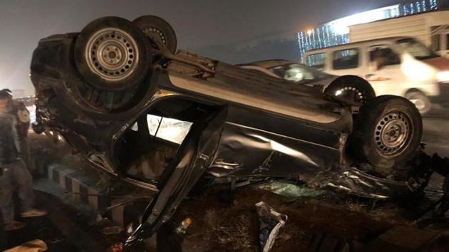 The girl and seven of her family members had met with an accident on Friday night when a drunk woman rammed their Mahindra Quanto car with her Maruti S Cross on a flyover in Punjabi Bagh.(HT File Photo) The girl and seven of her family members had met with an accident on Friday night when a drunk woman rammed their Mahindra Quanto car with her Maruti S Cross on a flyover in Punjabi Bagh.(HT File Photo)