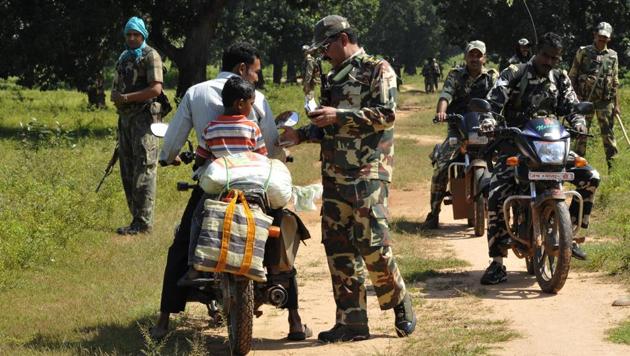 It was the fifth Maoist attack in 17 days in the Left-wing extremism (LWE) affected state. (Samir Jana/HT Photo) It was the fifth Maoist attack in 17 days in the Left-wing extremism (LWE) affected state. (Samir Jana/HT Photo)