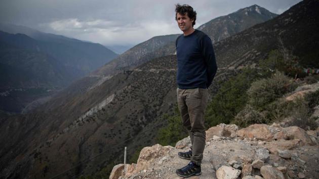 Maxence Dulou, 43, Ao Yun’s estate manager, poses on the premises with a view of the valley located beneath the Meili mountain. “The place is magical, it has this wild side,” Dulou told AFP. He added that he had “dreamed” of discovering a great “terroir” -- the unique French term for the ground and climatic conditions in which grapes are grown -- in China since his university. (Fred Dufour / AFP) Maxence Dulou, 43, Ao Yun’s estate manager, poses on the premises with a view of the valley located beneath the Meili mountain. “The place is magical, it has this wild side,” Dulou told AFP. He added that he had “dreamed” of discovering a great “terroir” -- the unique French term for the ground and climatic conditions in which grapes are grown -- in China since his university. (Fred Dufour / AFP)