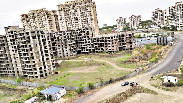 A view of the road which is awaiting construction in Mohammadwadi. (HT PHOTO) A view of the road which is awaiting construction in Mohammadwadi. (HT PHOTO)