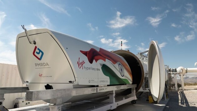 Touted to be the future of commuting, the hyperloop transports people in a pod-like compartment which traverses a tube at super high-speed.(HT Photo)