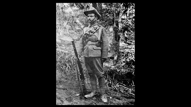 Darwan Singh Negi of the 39th Garhwal Rifles, who fought in the trenches in the Battle of Festubert, as seen in his regimental uniform in France. He was the first Indian to receive the Victoria Cross (VC) for his bravery in World War I in 1914. In addition, six British officers of the Indian Army also won the highest award of gallantry, the VC. These awards etched the gallantry and courage of our soldiers as precious historic moments in military history, and continue to inspire the forces till this date. (Picture Courtesy: Personal Family Albums) 