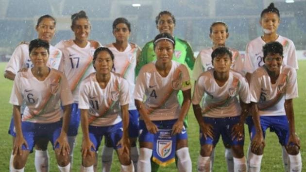 The Indian women’s football team qualified for the Olympic Qualifiers second round for the first time.(AIFF)
