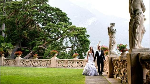 The Villa del Balbianello is a popular wedding destination.