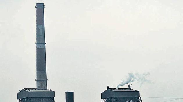 The old and polluting Badarpur Thermal Power Station (BTPS) was permanently shut on October 15(HT File Photo)