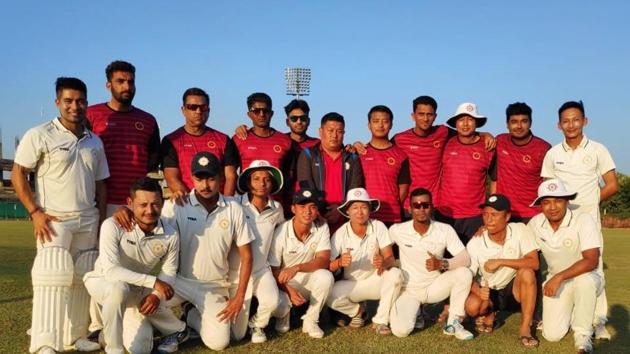 File image of players of Sikkim Ranji cricket team pose for a photograph. (Sikkim Cricket Association/ Twitter) File image of players of Sikkim Ranji cricket team pose for a photograph. (Sikkim Cricket Association/ Twitter)