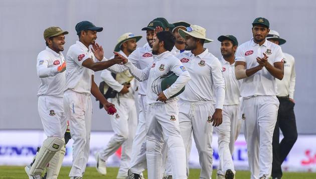Bangladesh picked up two Zimbabwe wickets before close of play on the fourth day of the second Test in Mirpur.(AFP)
