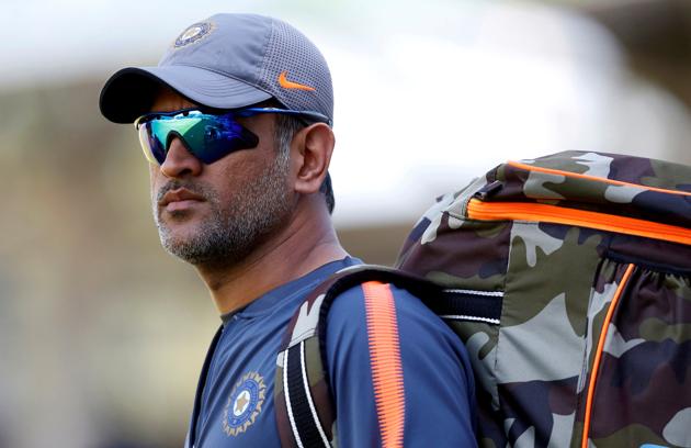 India's MS Dhoni during nets.(REUTERS) India's MS Dhoni during nets.(REUTERS)