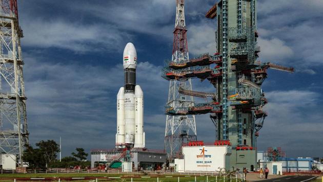 A view of ISRO's GSLV-MkIII D2 mission carrying high throughput communication satellite GSAT-29 set to be launched from the second launch pad in the spaceport, in Sriharikota.(PTI)