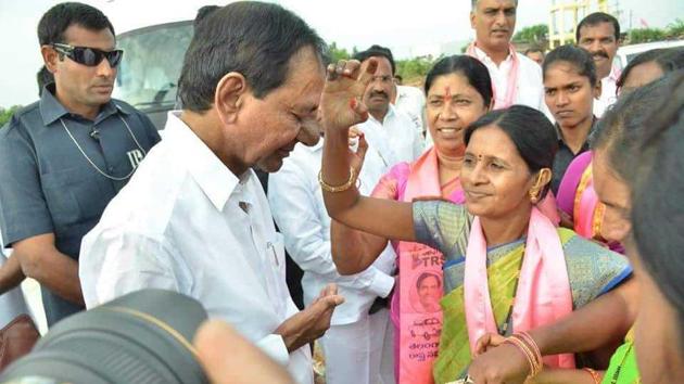 TRS president and chief minister K Chandrasekhar Rao is known for his staunch faith in customs and rituals.(By special arrangement)