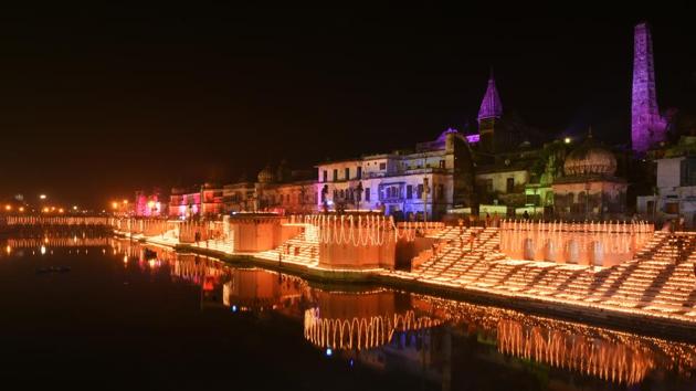 VHP has demanded renaming of a ghat in Ayodhya after late Paramhans Ramchandra Das, who led the Ram temple movement in Ayodhya(HT File Photo)