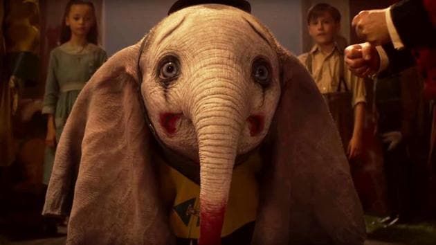 In the Dumbo trailer, the baby elephant is sad at his mother being taken away.
