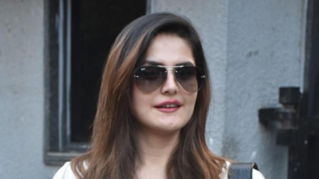 Zareen Khan was spotted in Mumbai on Wednesday.(Viral Bhayani)