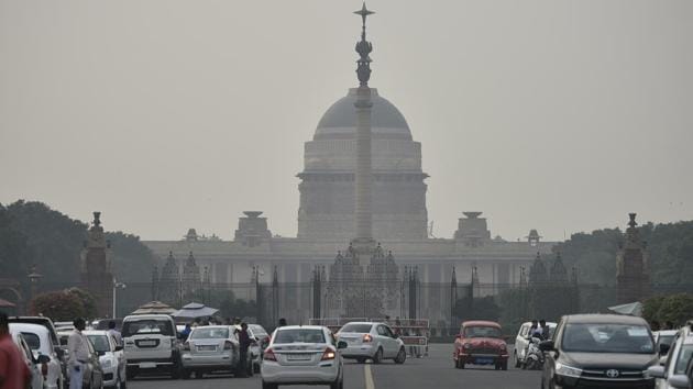 A view of Rajpath, New Delhi, on Wednesday, November 14, 2018. (Raj K Raj/HT PHOTO) A view of Rajpath, New Delhi, on Wednesday, November 14, 2018. (Raj K Raj/HT PHOTO)